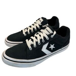 Converse El Distrito 2.0 Sneakers Mens 8 Black White Canvas Skate Streetwear